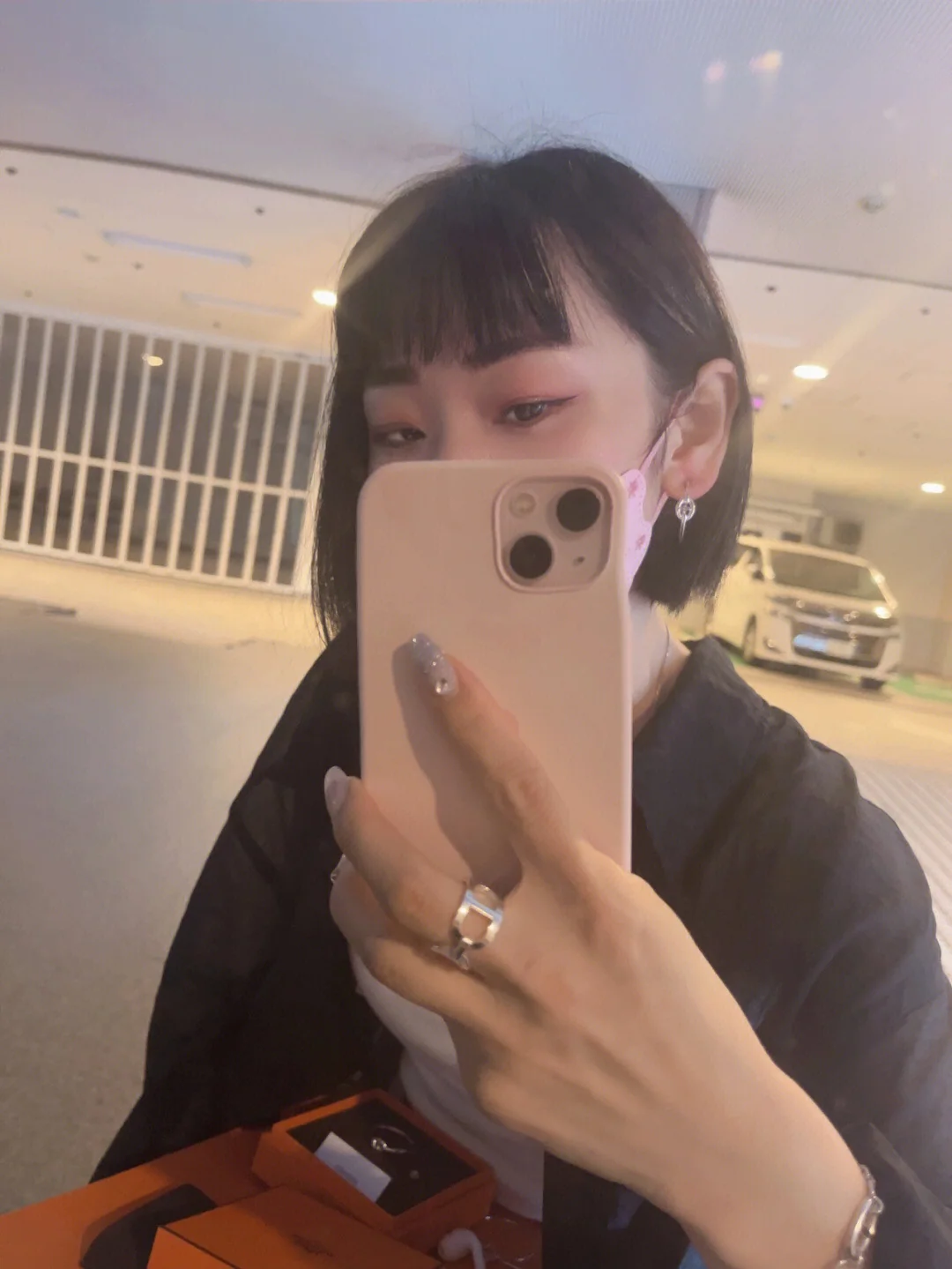에르메스 돼지코 925 실버 귀걸이 상세 이미지 2