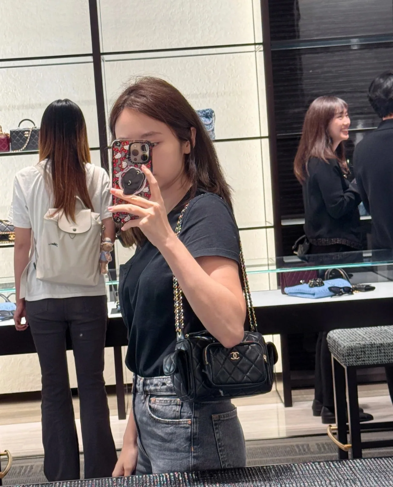 샤넬 24 K 왁스램스킨 멀티 포켓 카메라백 미니 라지 가방 24 K 상세 이미지 1