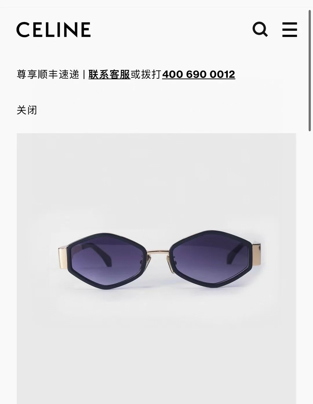 셀린느 선글라스 73909 Celine Sunglasses