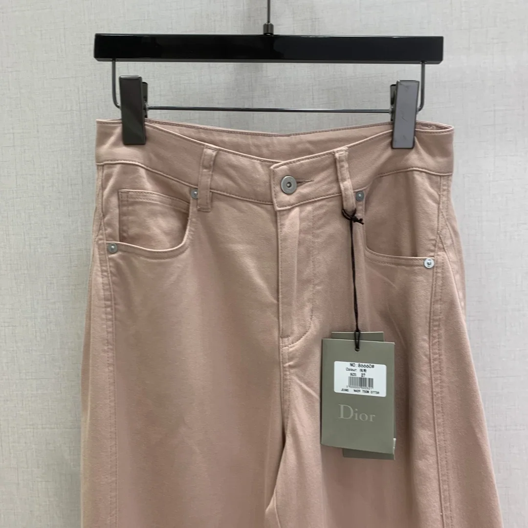 디올 와이드 레그 데님 바지 상세 이미지 4