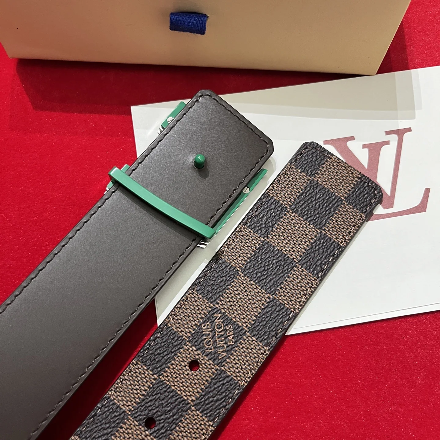 루이비통 LV 옵티컬 버클 캔버스 벨트 상세 이미지 6