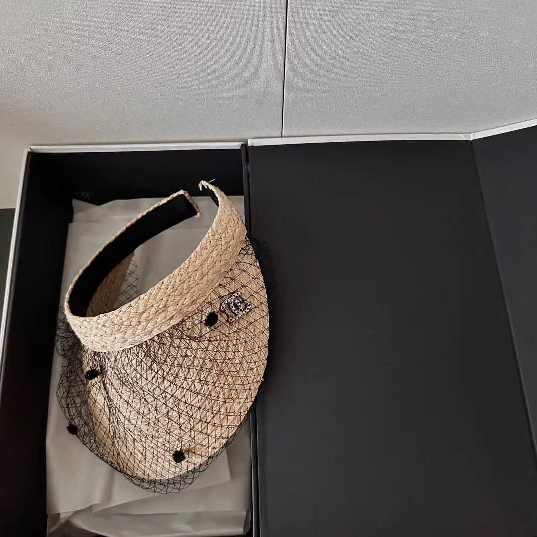 샤넬 메시 라피아 바이저 모자 상세 이미지 2