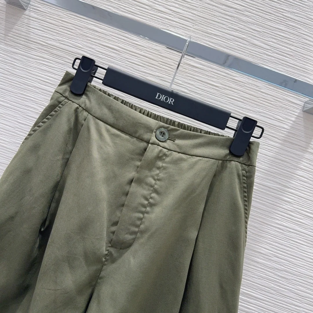 디올 여성 린넨 반바지 세트 상세 이미지 3