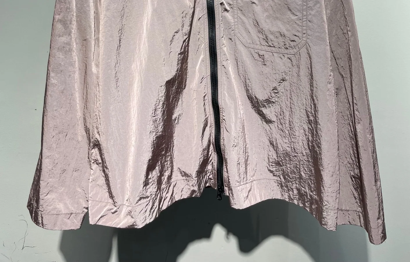 스톤아일랜드 메탈릭 나일론 카라 남성 자켓 상세 이미지 5