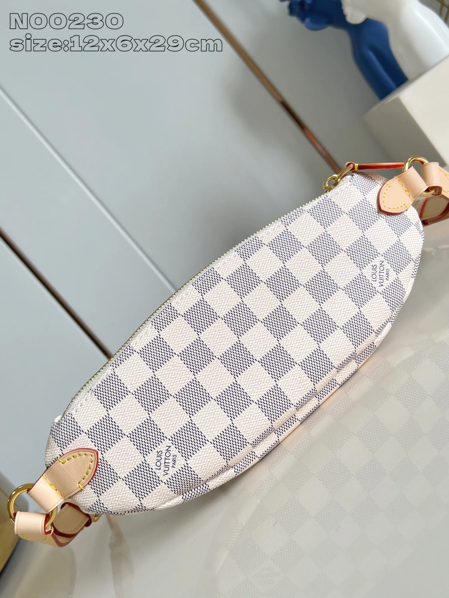 루이비통 다미에 아주르 화이트 숄더백 N00230 상세 이미지 5