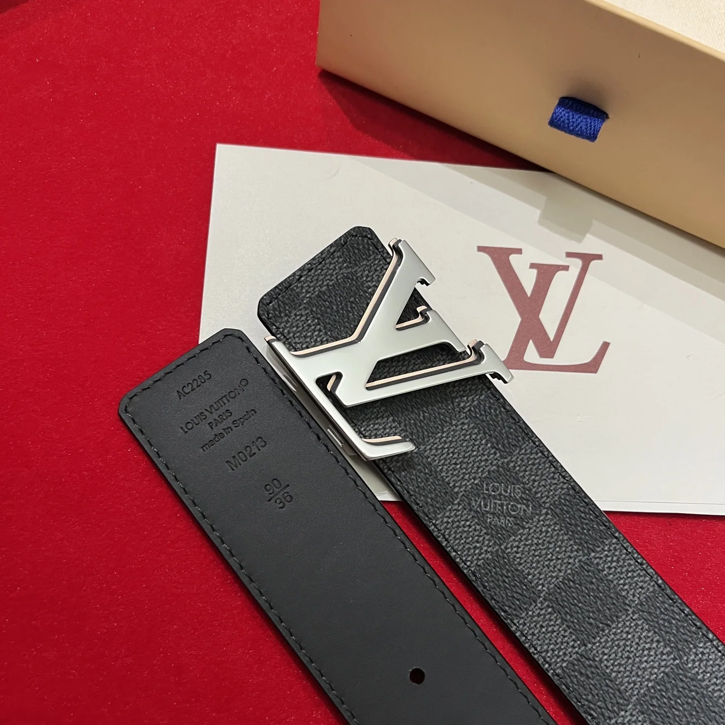 루이비통 LV 옵틱 버클 캔버스 벨트 상세 이미지 7