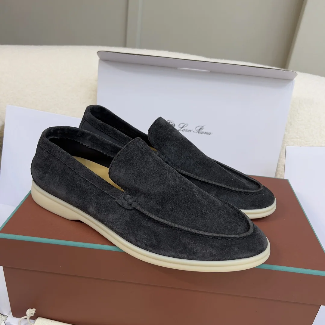 로로피아나 LPSummer Walk 남성용 스웨이드 로퍼 상세 이미지 6