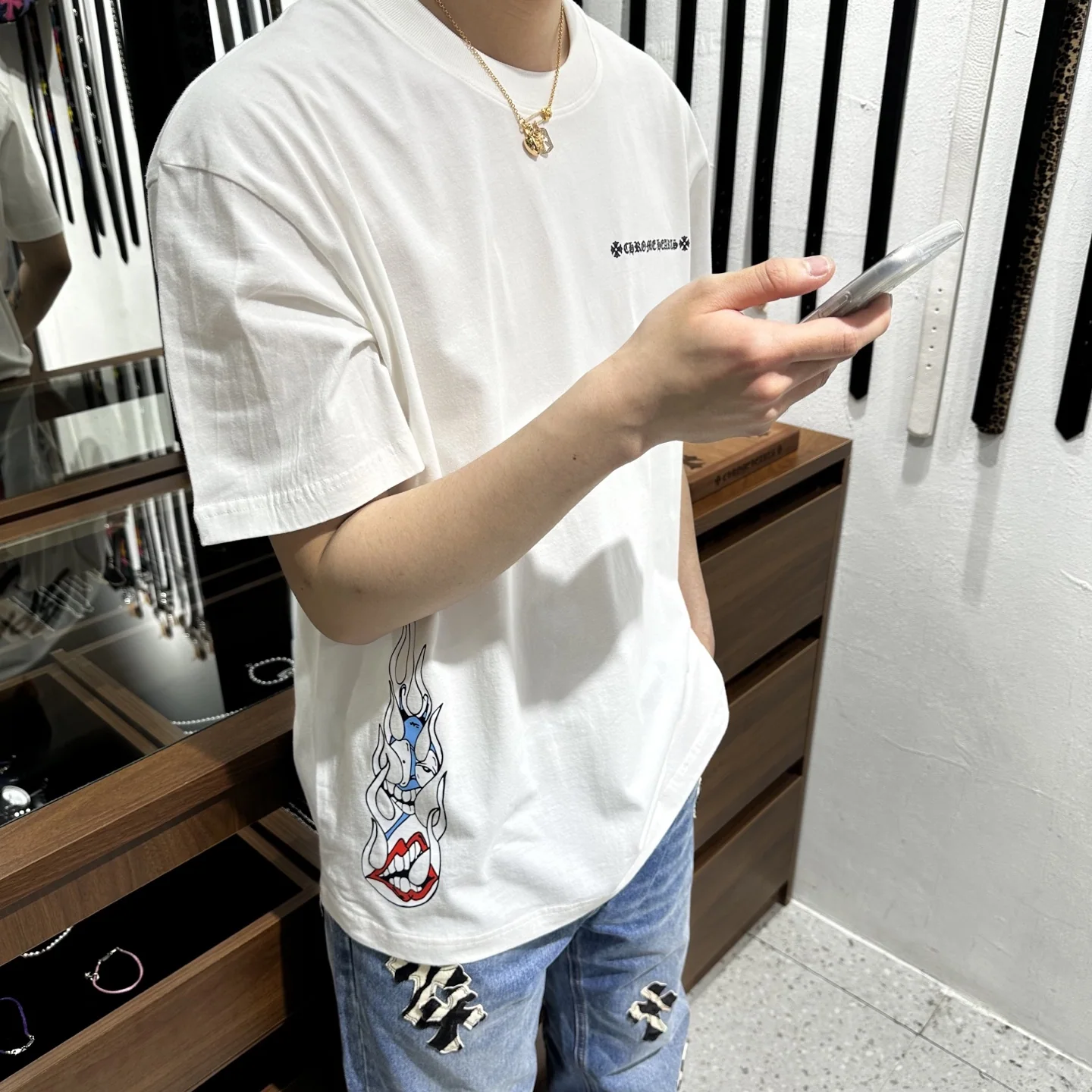 크롬하츠 남성용 반팔 티셔츠 상세 이미지 8