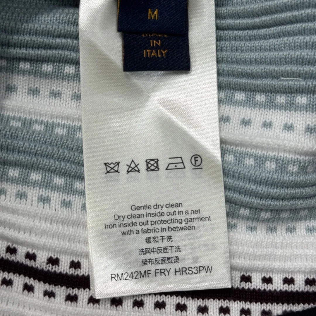 루이비통 LV 스트라이프 크로쉐 면 반바지 상세 이미지 9