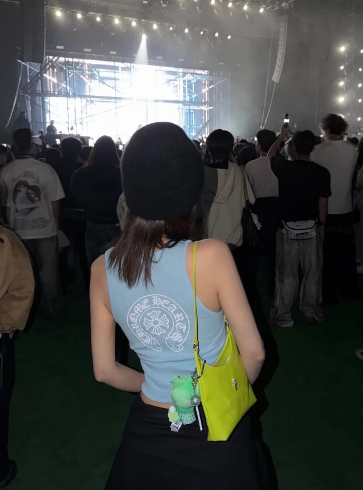크롬하츠 여성 파란색 니트 반팔 원피스 96633