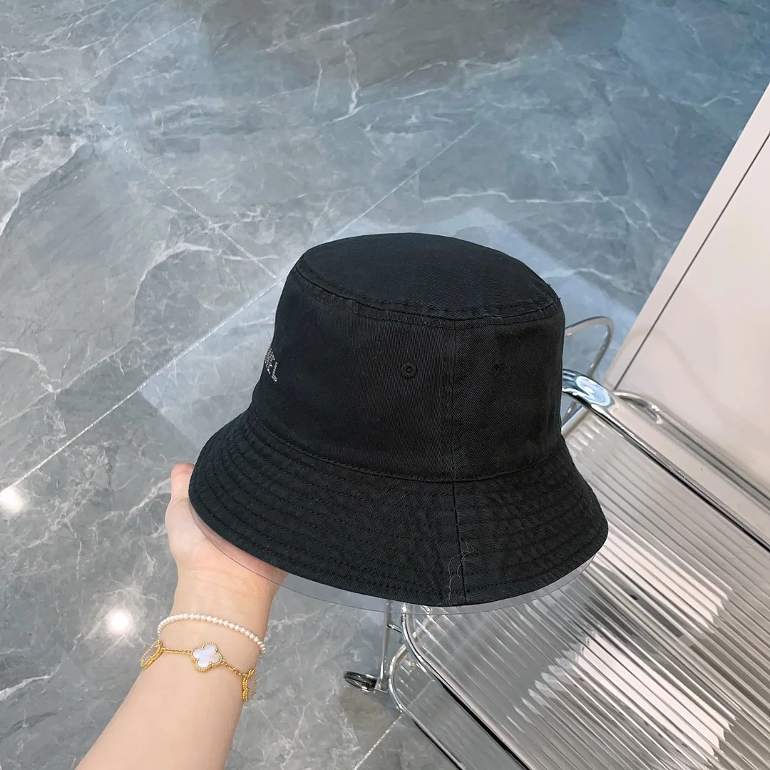 샤넬 라인스톤 로고 코튼 버킷햇 상세 이미지 4