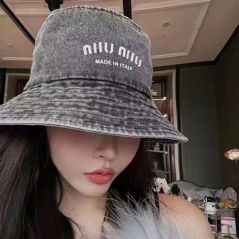 미우미우 데님 버킷햇 상세 이미지 2
