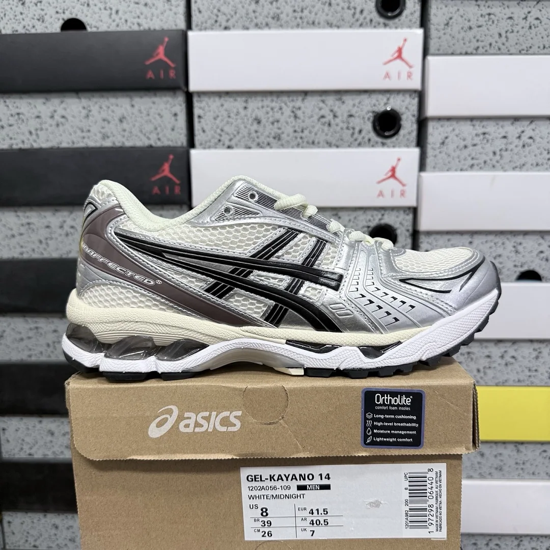 아식스 [WZ] 젤 카야노 14 1201A019-108 200400 Asics Gel-Kayano 14 Cream Black Metallic
