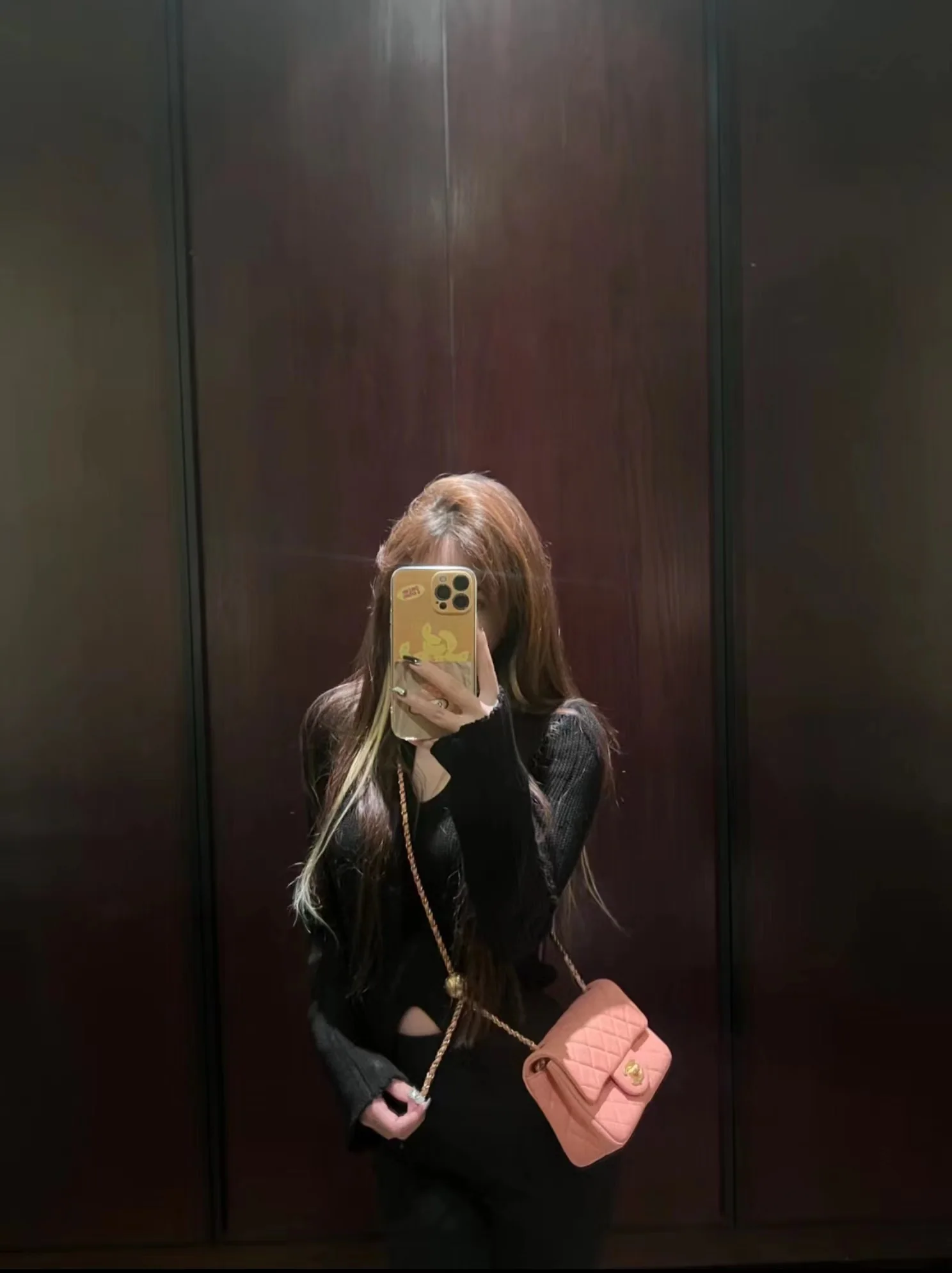 샤넬 23 K 빈티지 로즈 핑크 미니 가방 상세 이미지 4