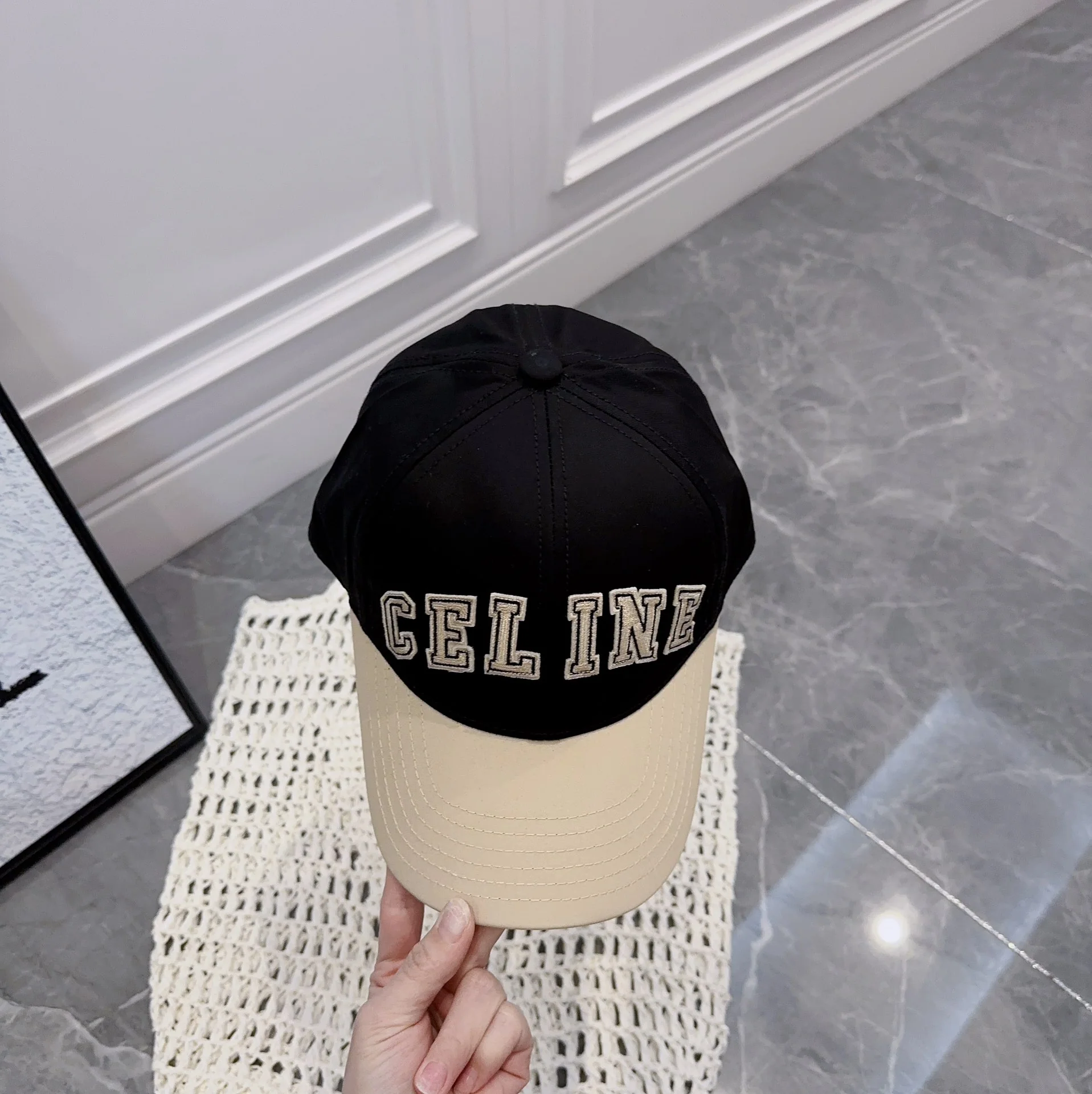 셀린느 네이비 코튼 캡 상세 이미지 9