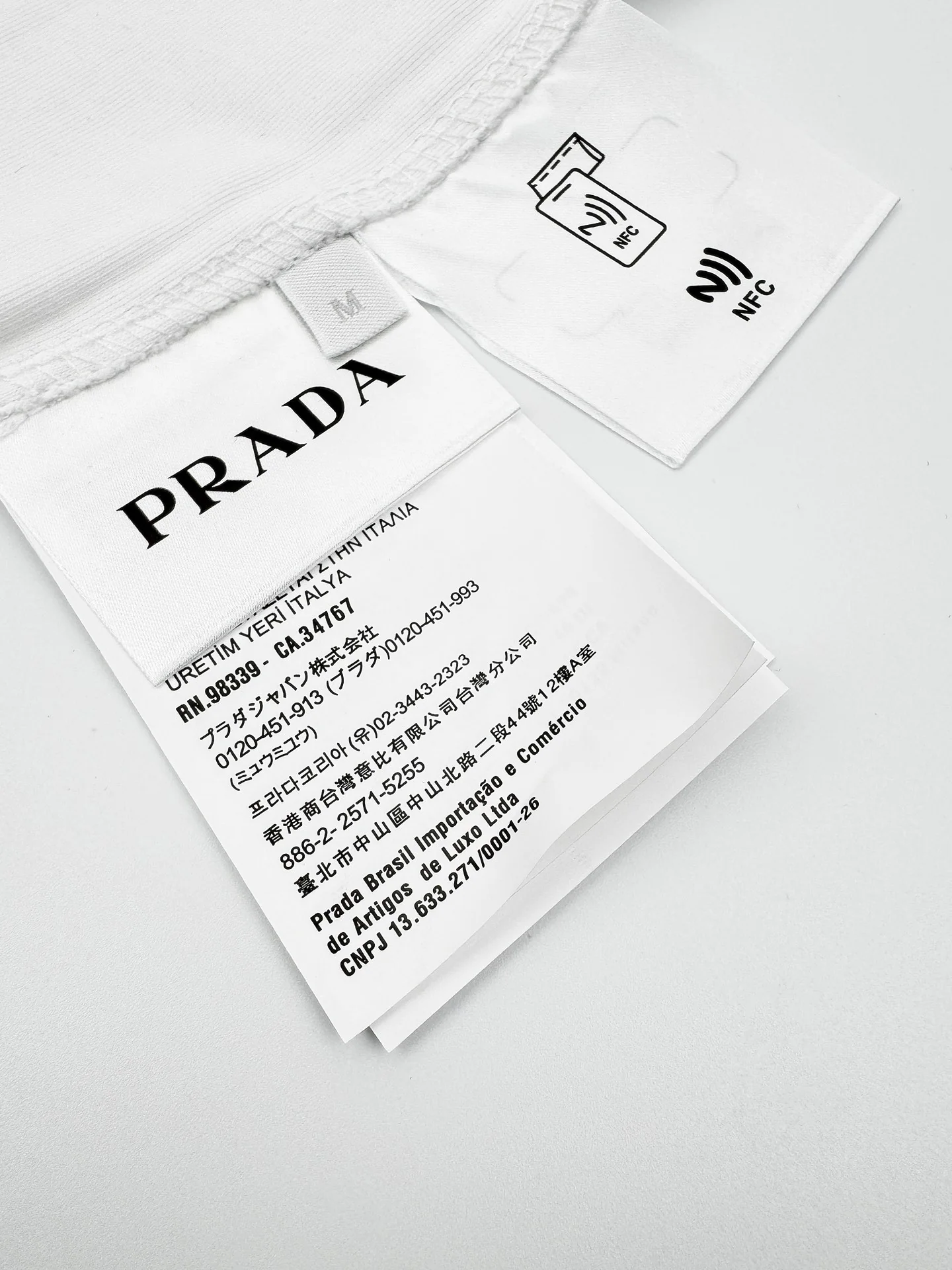 프라다 테리 자수 반팔 티셔츠 상세 이미지 9