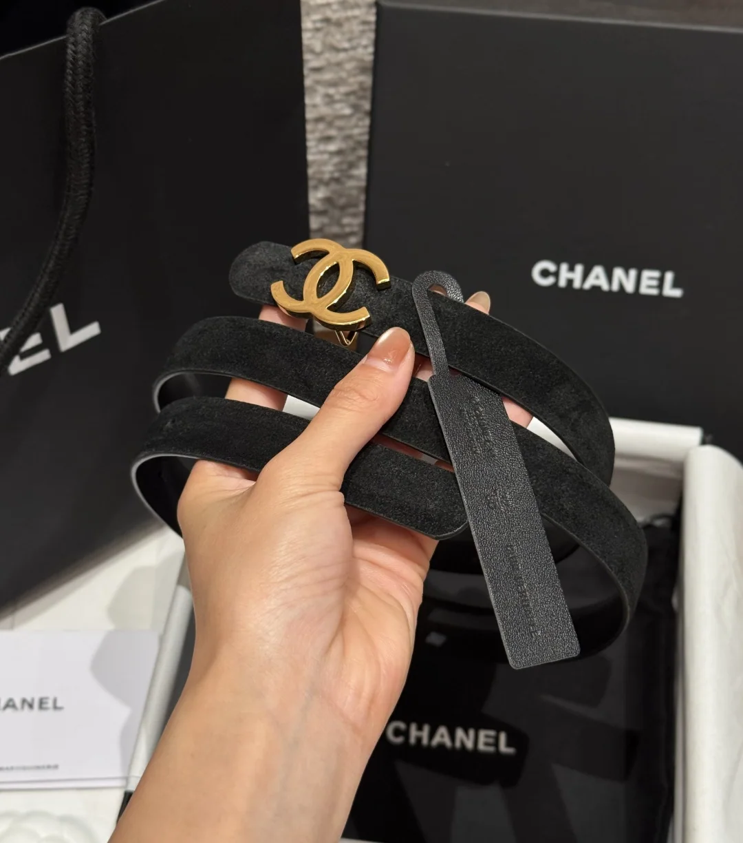 샤넬 타임리스 클래식 양면 카프스킨 벨트 상세 이미지 2