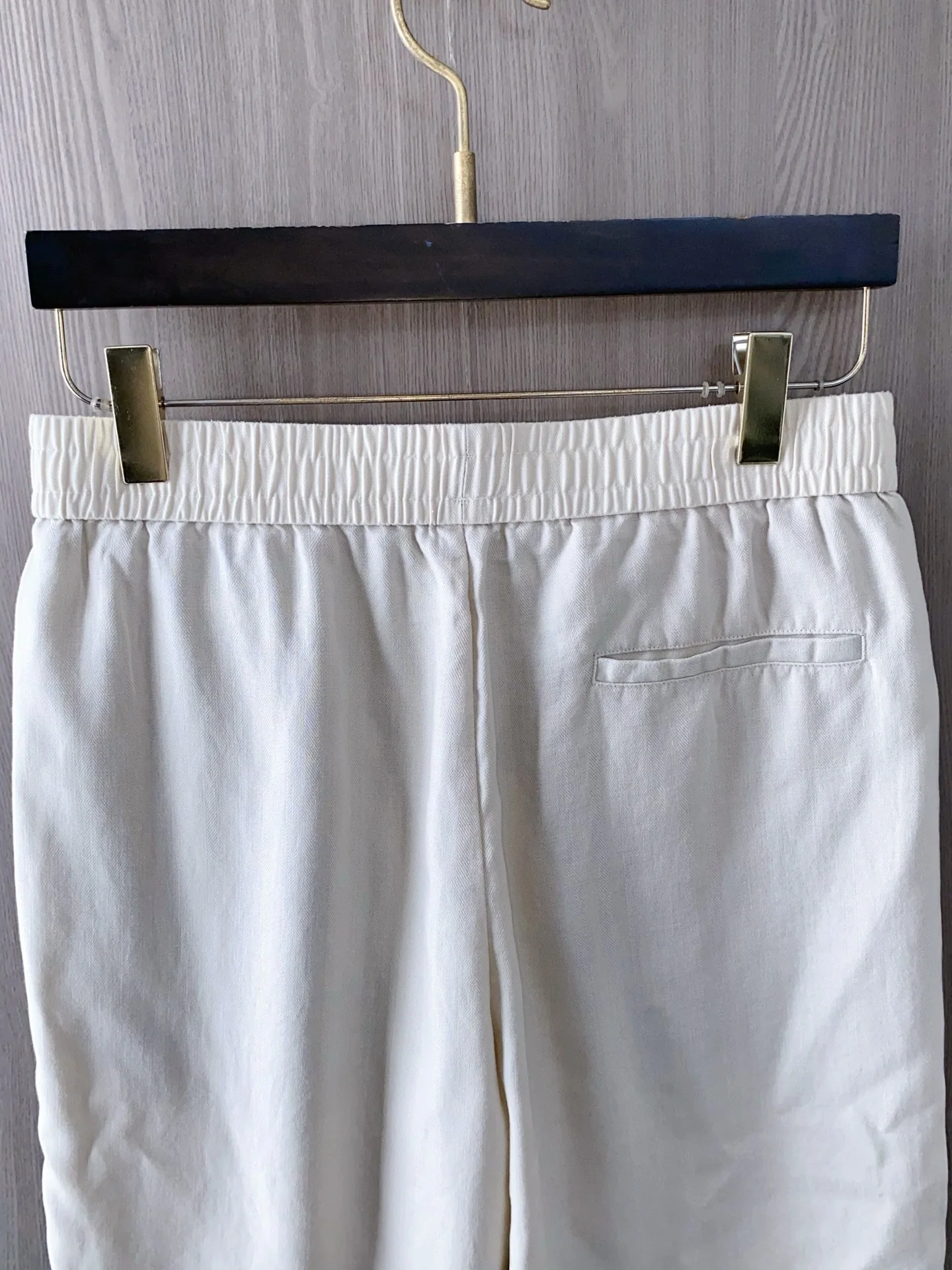 로로피아나 린넨 코튼 자수 남성 반바지 상세 이미지 8