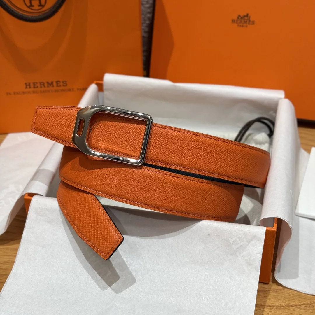 에르메스 조키 양면 앱송 가죽 벨트 175528