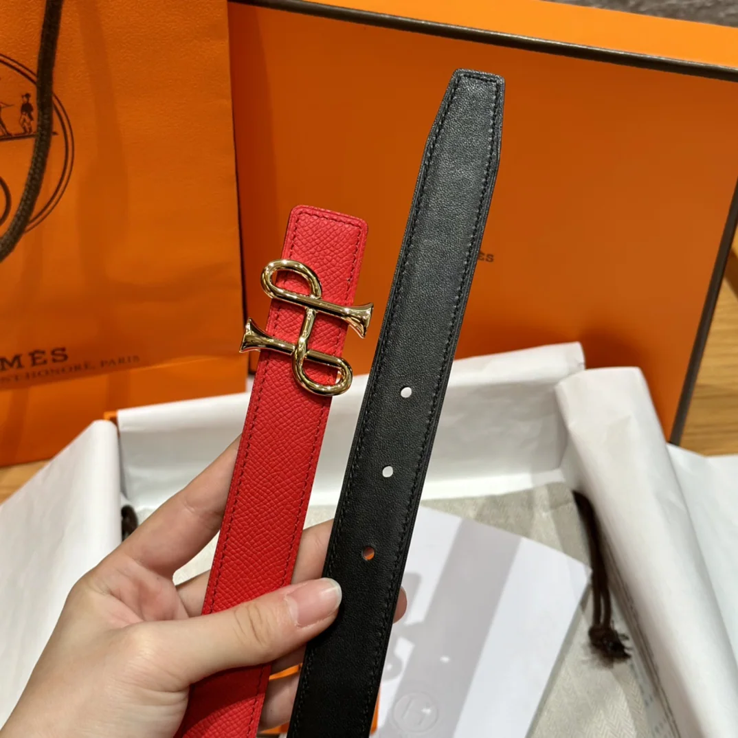 에르메스 H 버클 스위프트 엡손 양면 가죽 벨트 상세 이미지 4