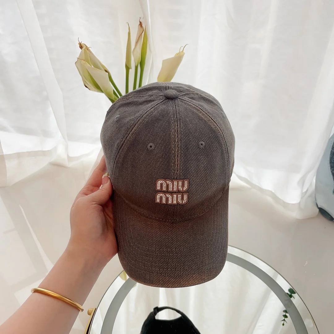 미우미우 타이다이 워시 데님 캡 상세 이미지 3