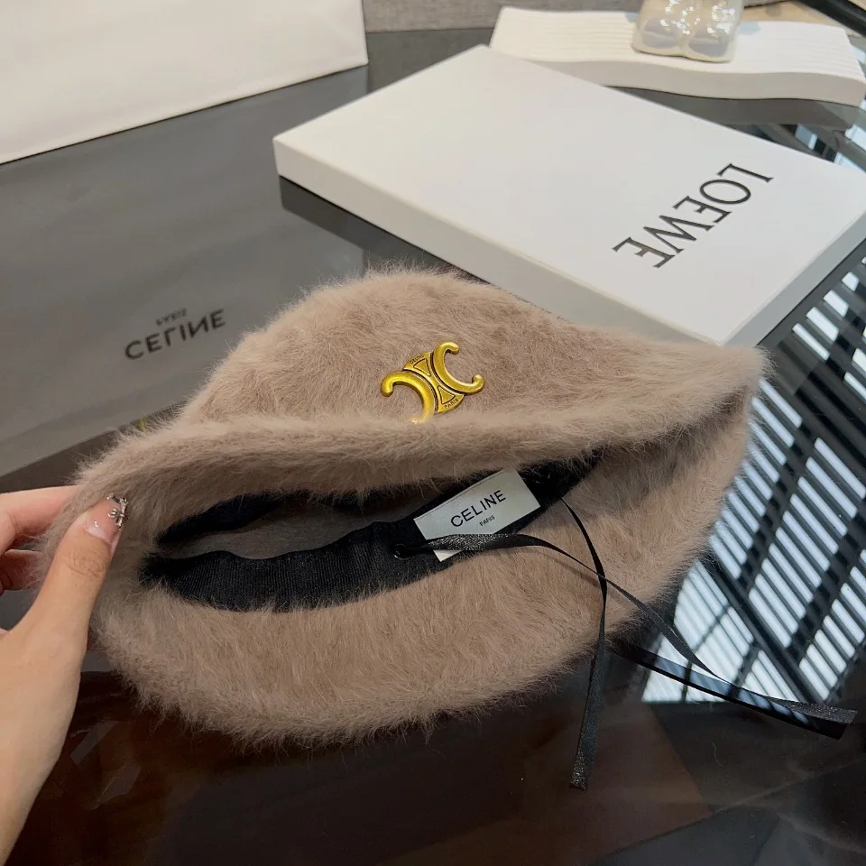 셀린느 토끼 모피 어부 모자 상세 이미지 6