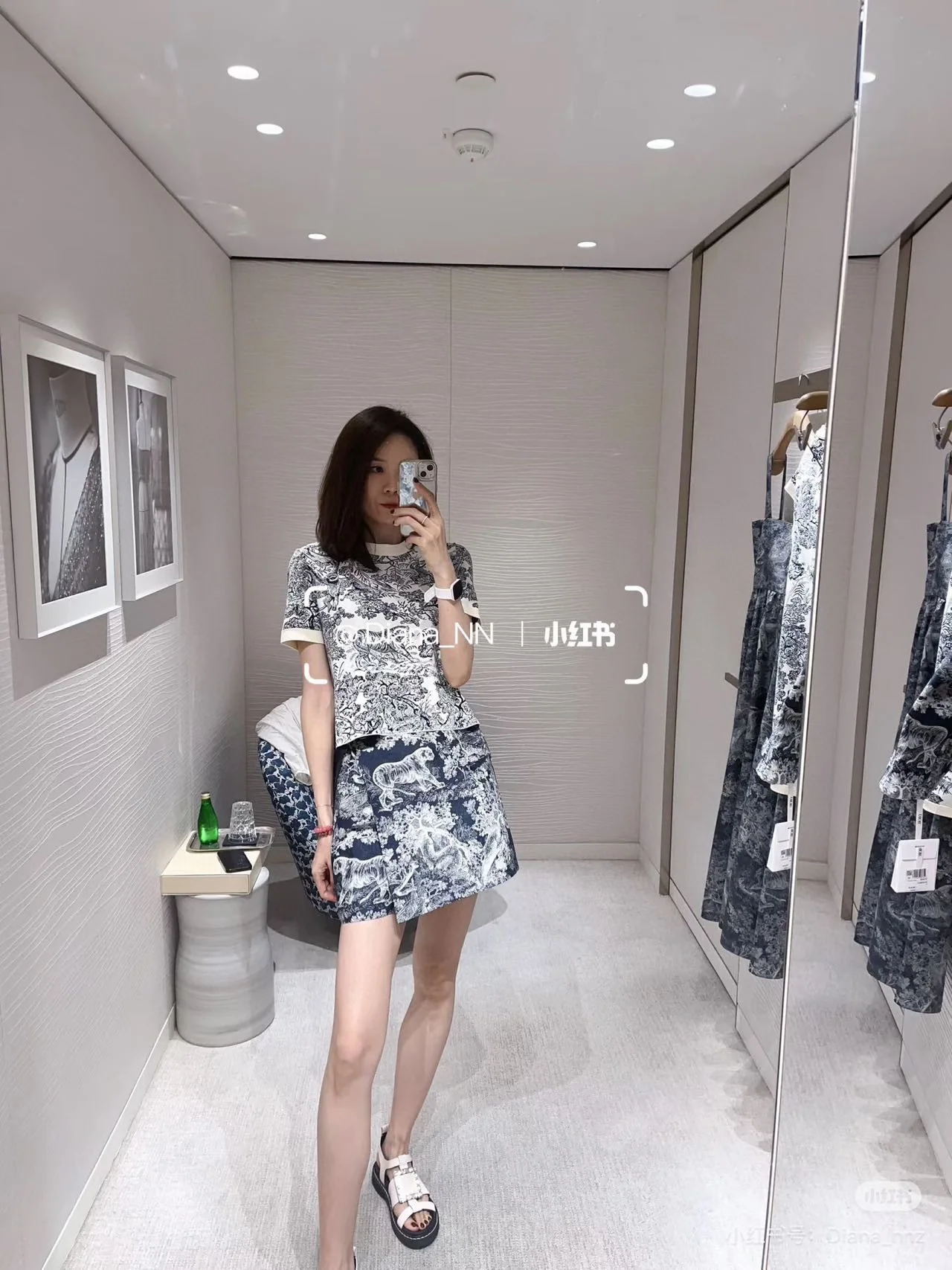 디올 자카드 여성 스커트 상세 이미지 9