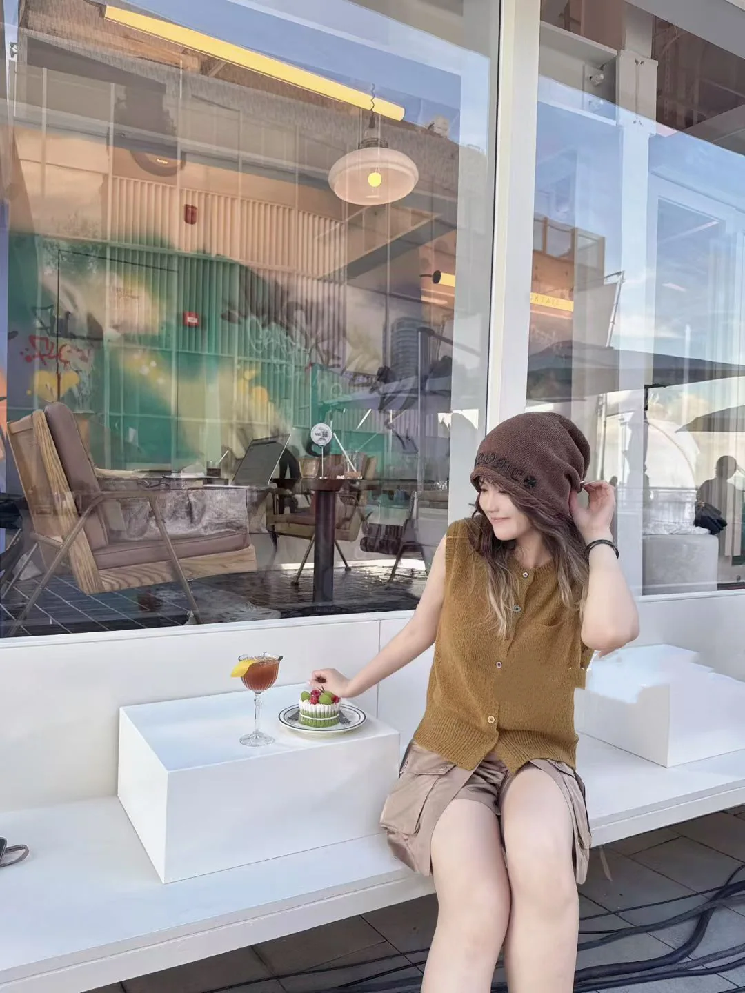 크롬하츠 글자 비니 모자 상세 이미지 1
