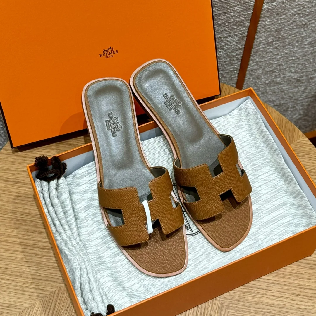 에르메스 181 오란 골든 브라운 샌들 8306 상세 이미지 1