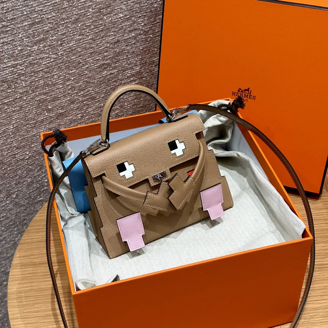 에르메스 켈리돌백 밀크티 실버 하드웨어 가방 상세 이미지 7