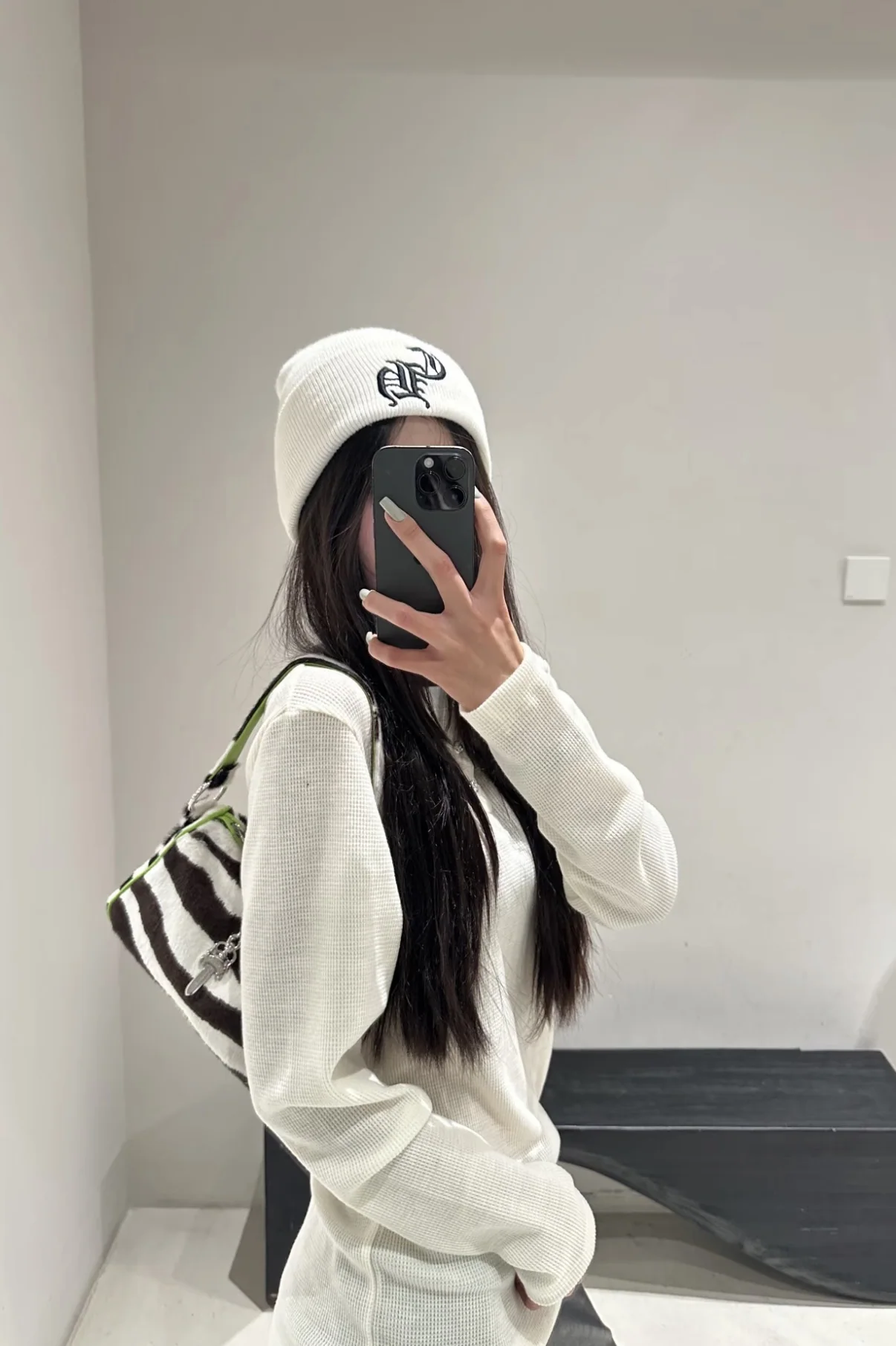 크롬하츠 그린제브라 말털 라지 가방 상세 이미지 10