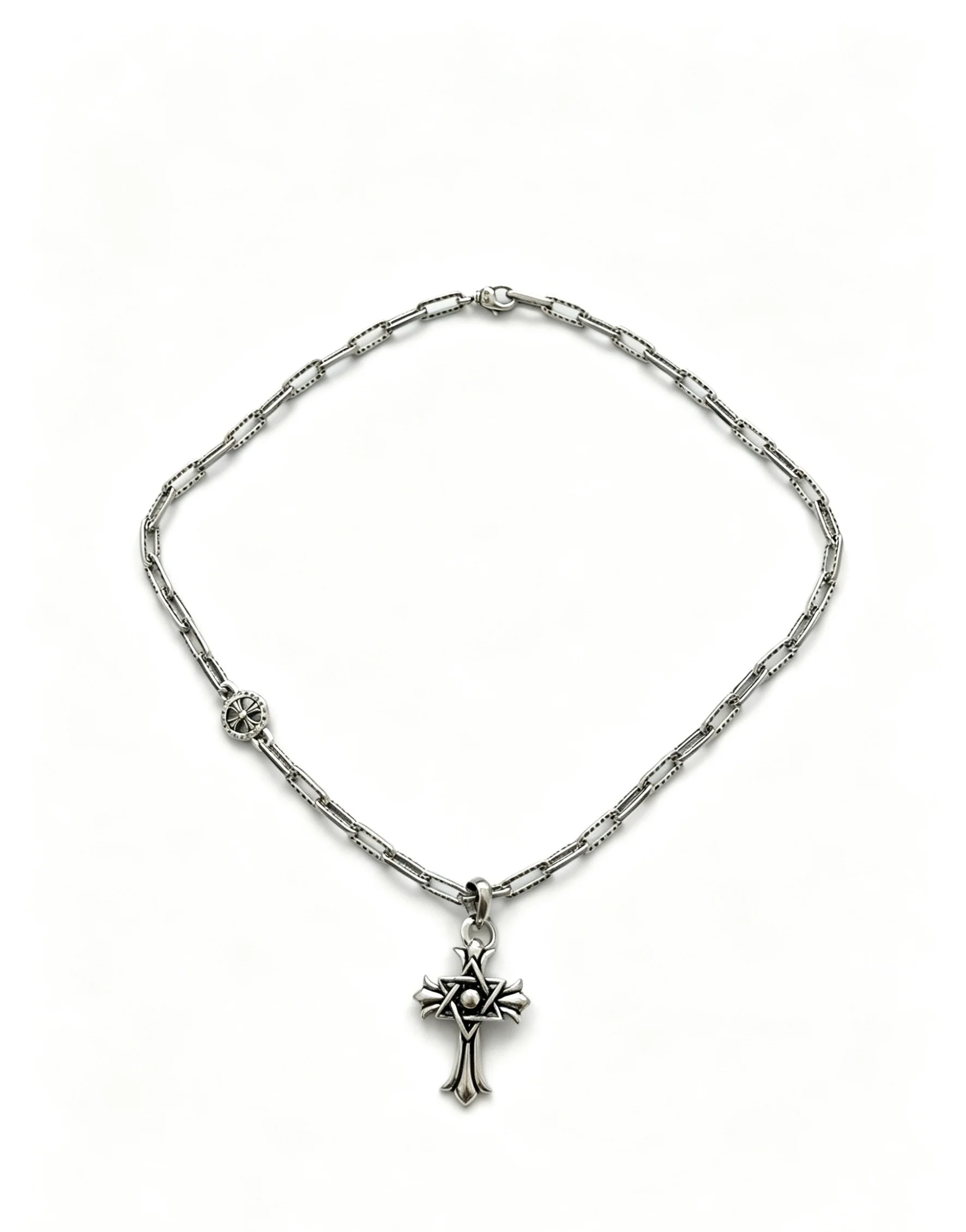 크롬하츠 멀티 엘리먼트 레트로 크로스 목걸이 158672