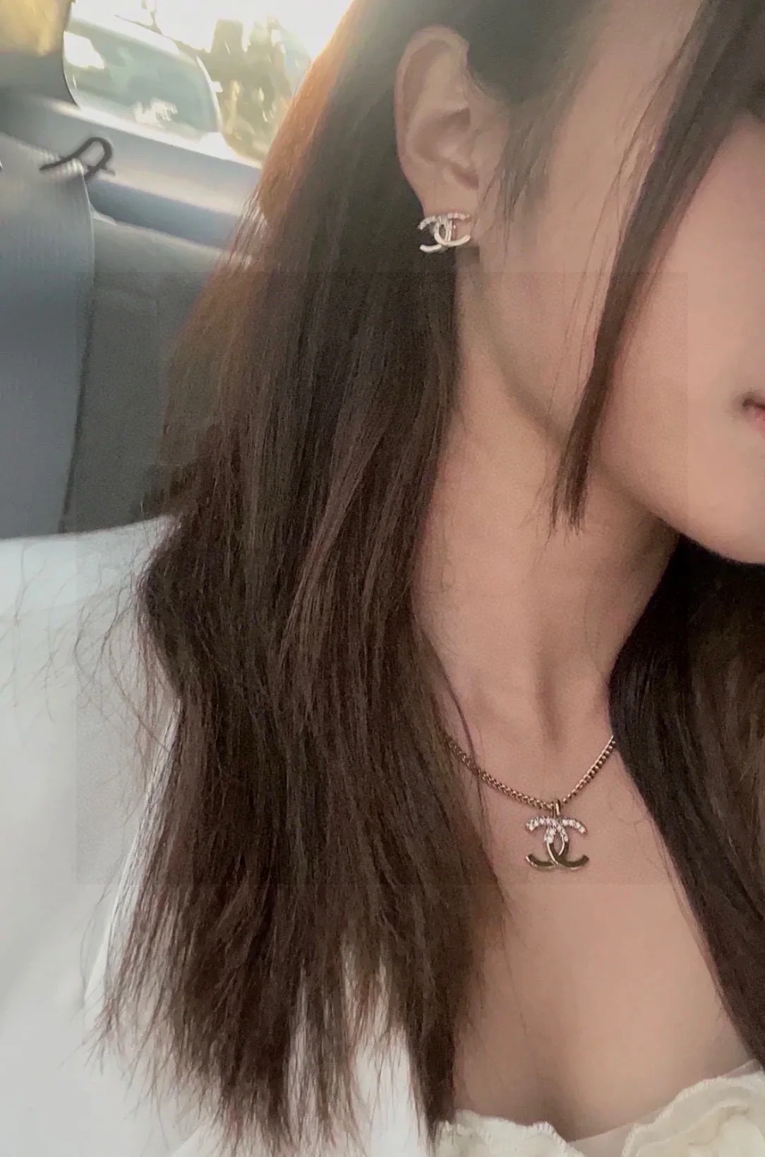 샤넬 더블 C 하프 다이아몬드 귀걸이 상세 이미지 8