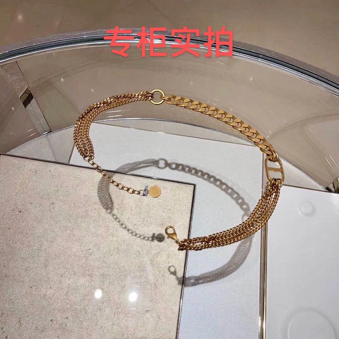 디올 CD 체인 레터 목걸이 상세 이미지 1