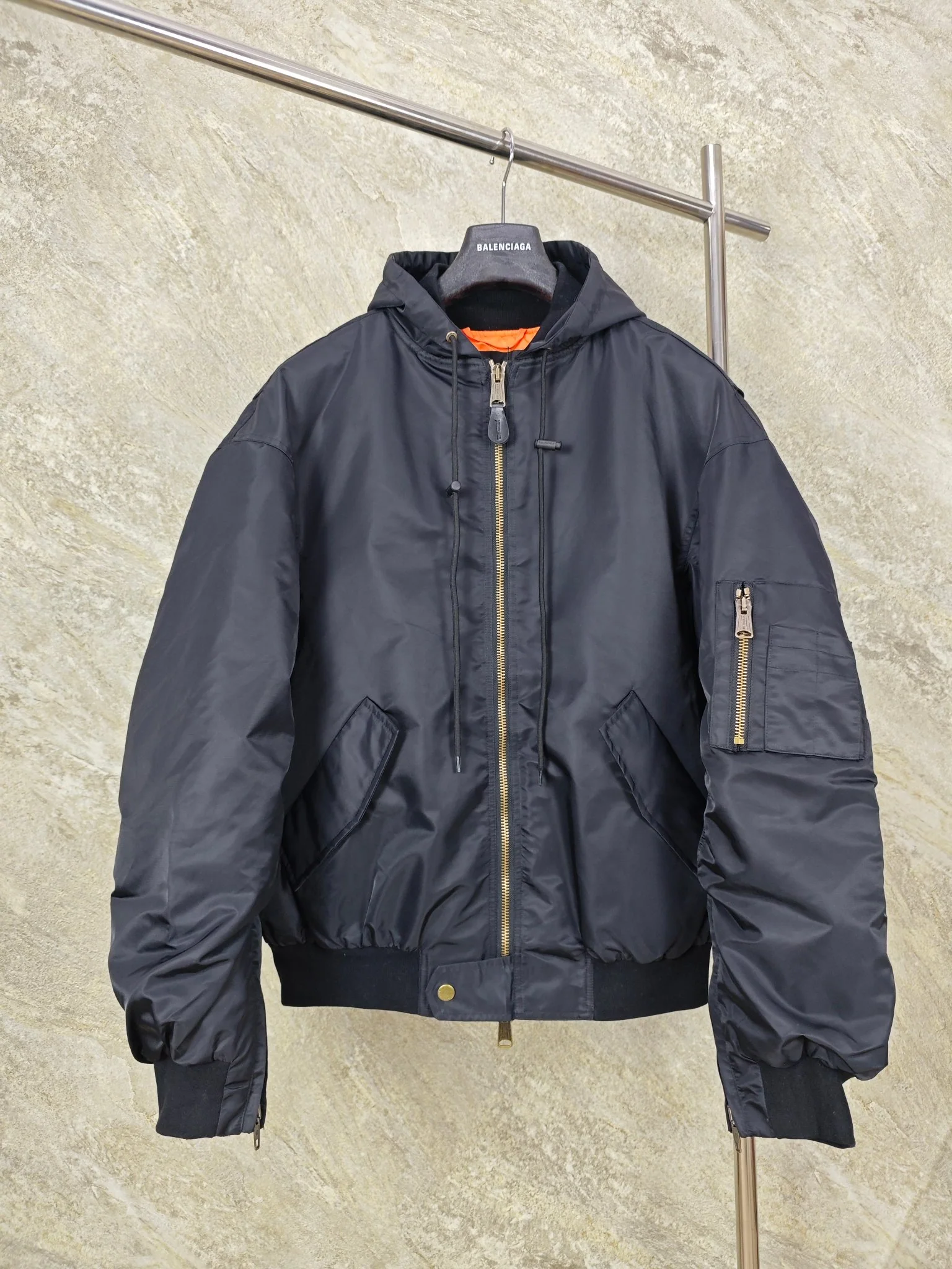 발렌시아가 25 FW 마스킹테이프 플라이트 자켓 남성 자켓 25FW