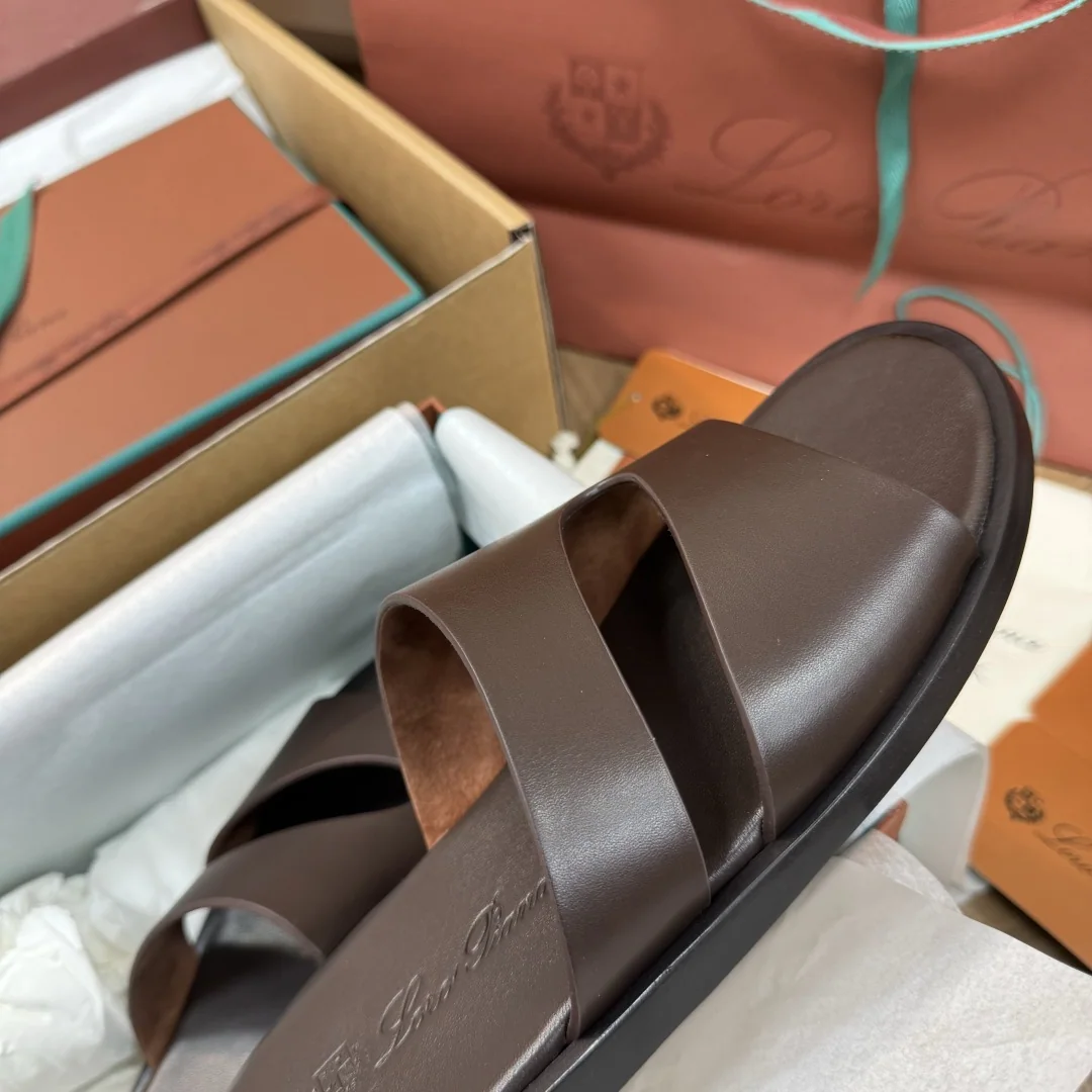 로로피아나 Pilat Plain Walk 가죽 샌들 남성화 상세 이미지 6