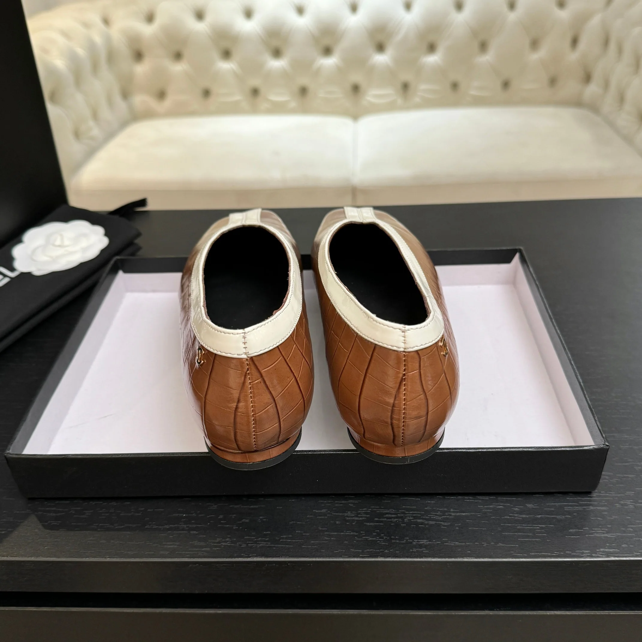 샤넬 26 C 더블 C 컬러블럭 플랫슈즈 상세 이미지 8