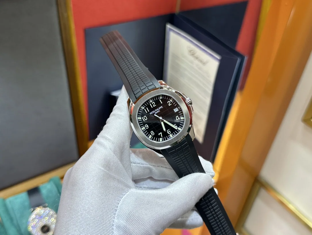 파텍필립 아쿠아넛 5168 G 자동 그레이 다이얼 PPF 공장 레플리카 44180 Patek Philippe 상세 이미지 3