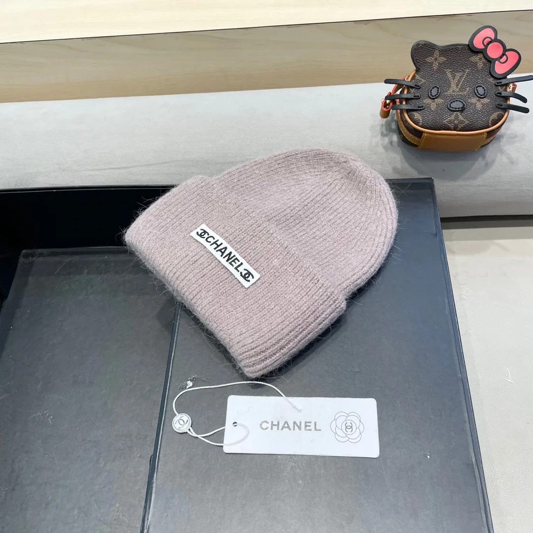 샤넬 더블 C 니트 비니 모자 상세 이미지 2