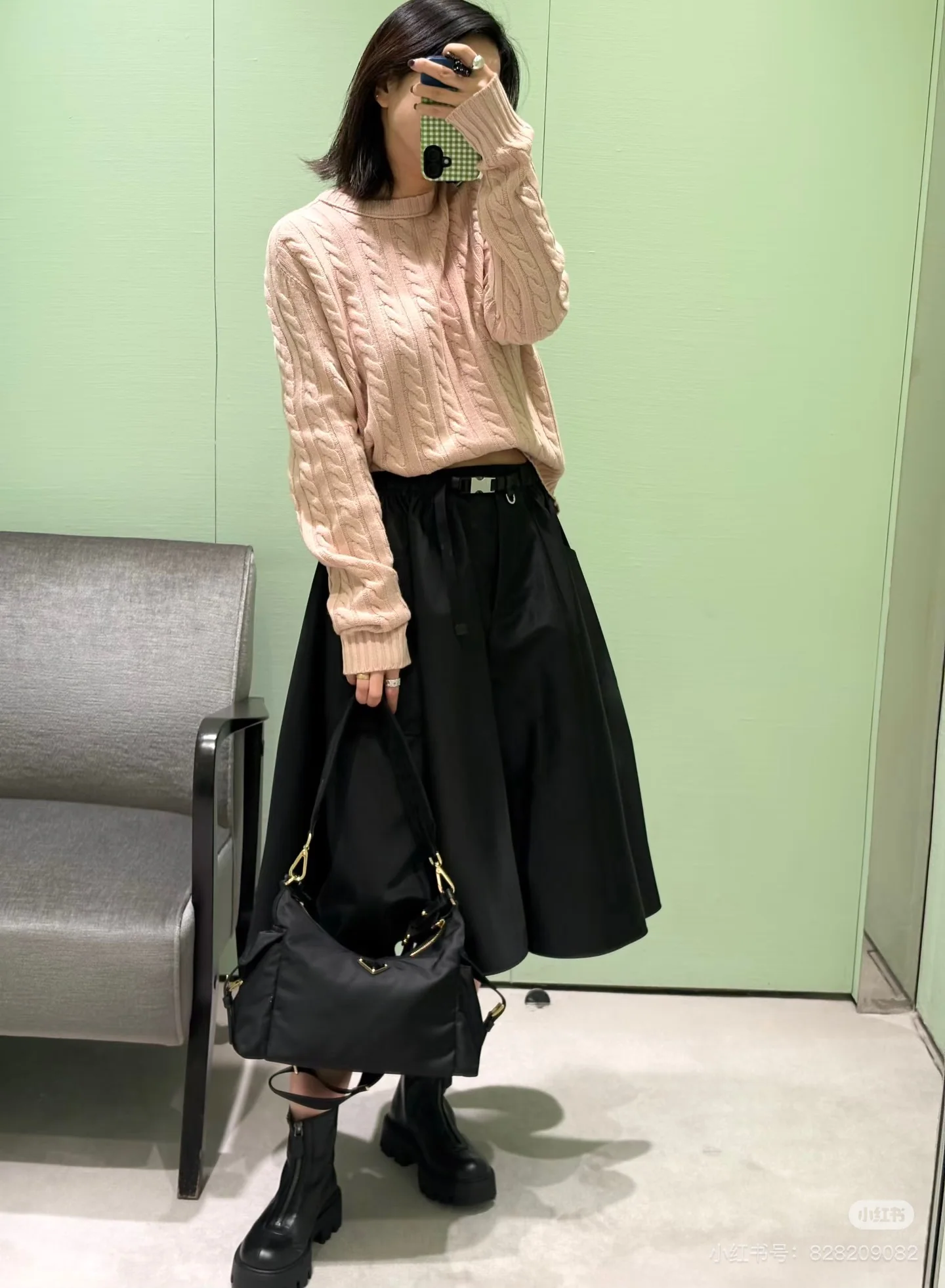 프라다 나일론 포켓 여성 스커트 26 SS 상세 이미지 2