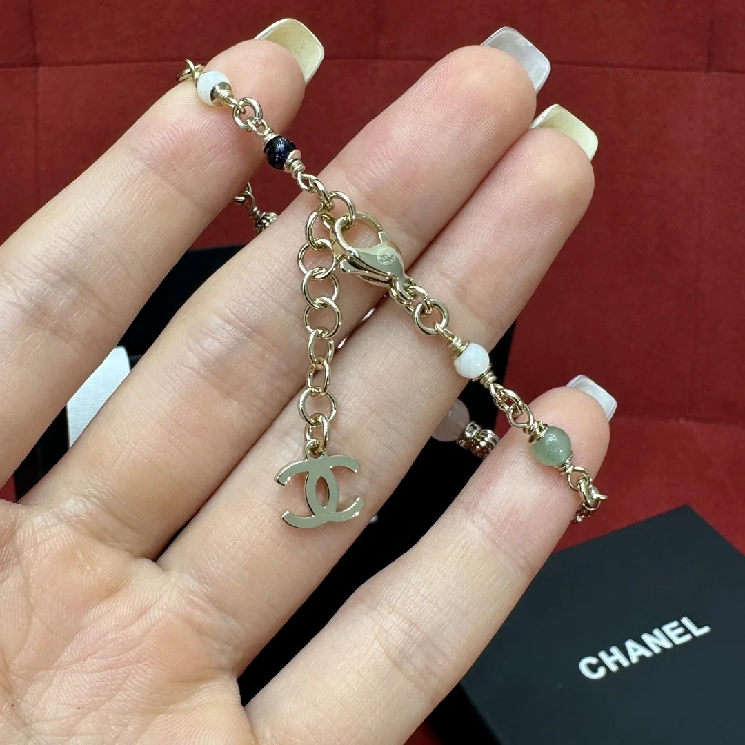 샤넬 마카롱 크리스탈 더블 C 목걸이 상세 이미지 5