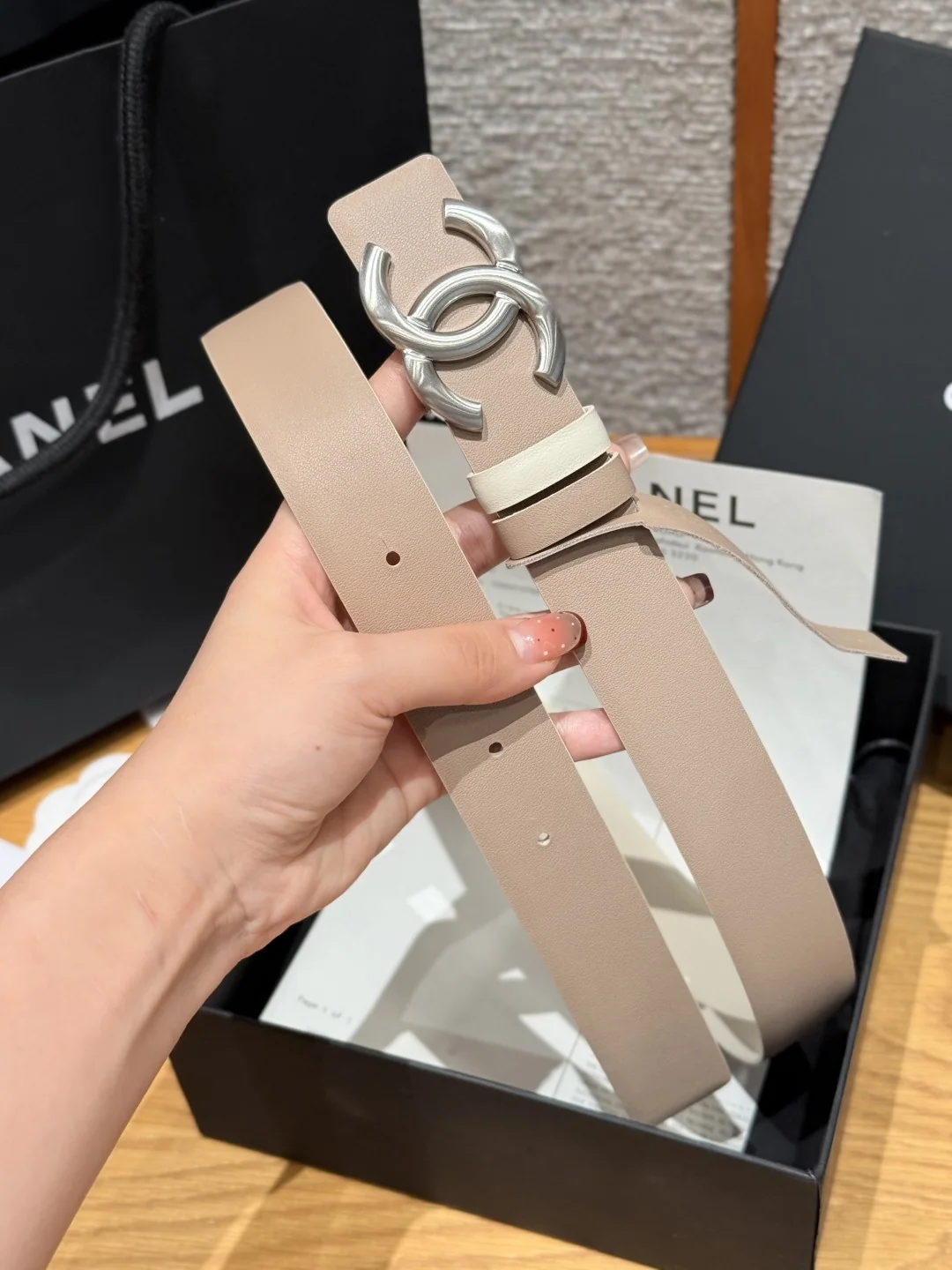 샤넬 양면 소가죽 벨트 상세 이미지 5