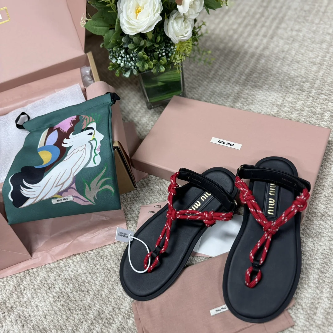 미우미우 리비에르 플립플롭 샌들 상세 이미지 2
