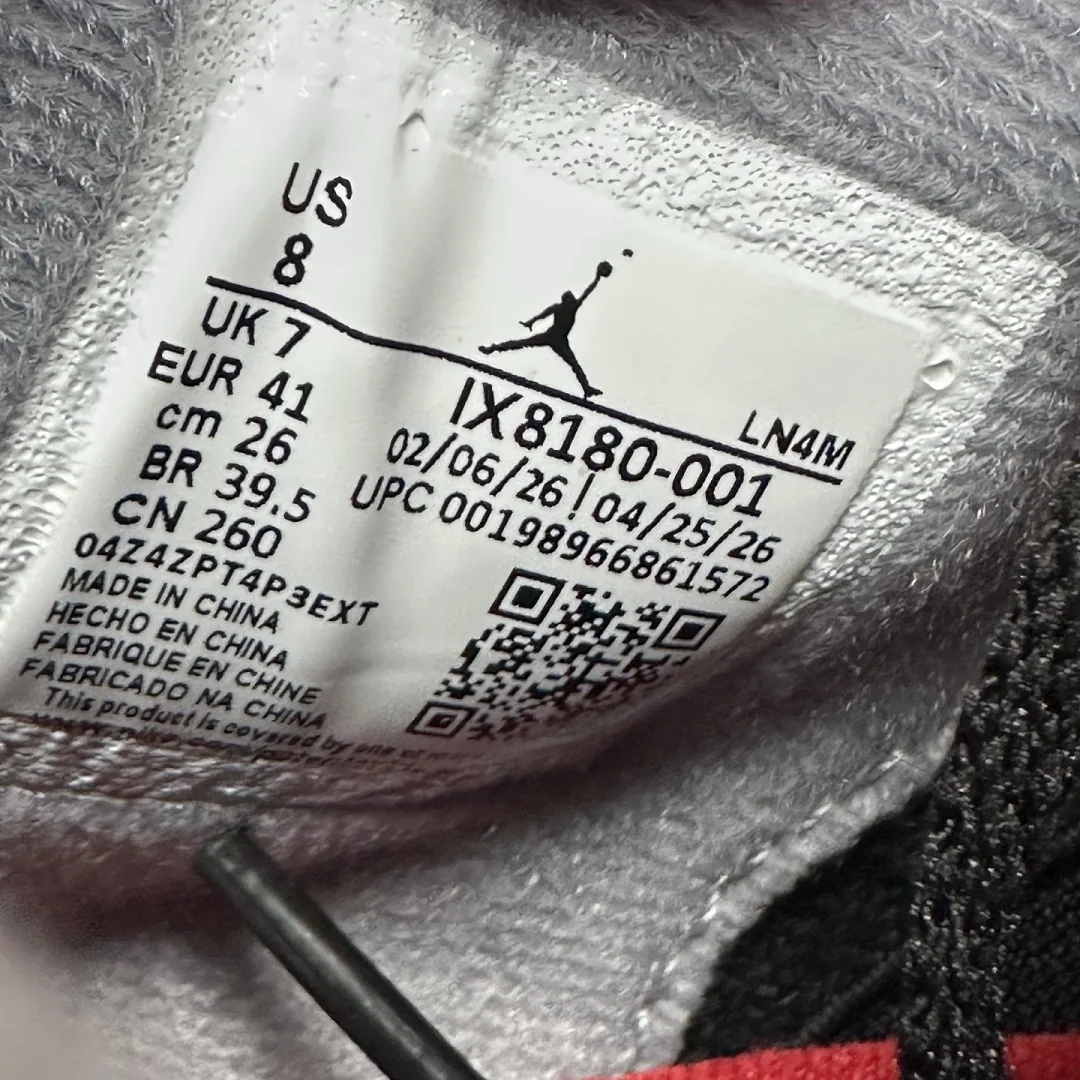 나이키 [KX] 조던 4 레트로 OG IX8180-001 201803 Nike Jordan 4 Retro OG Bred 상세 이미지 10