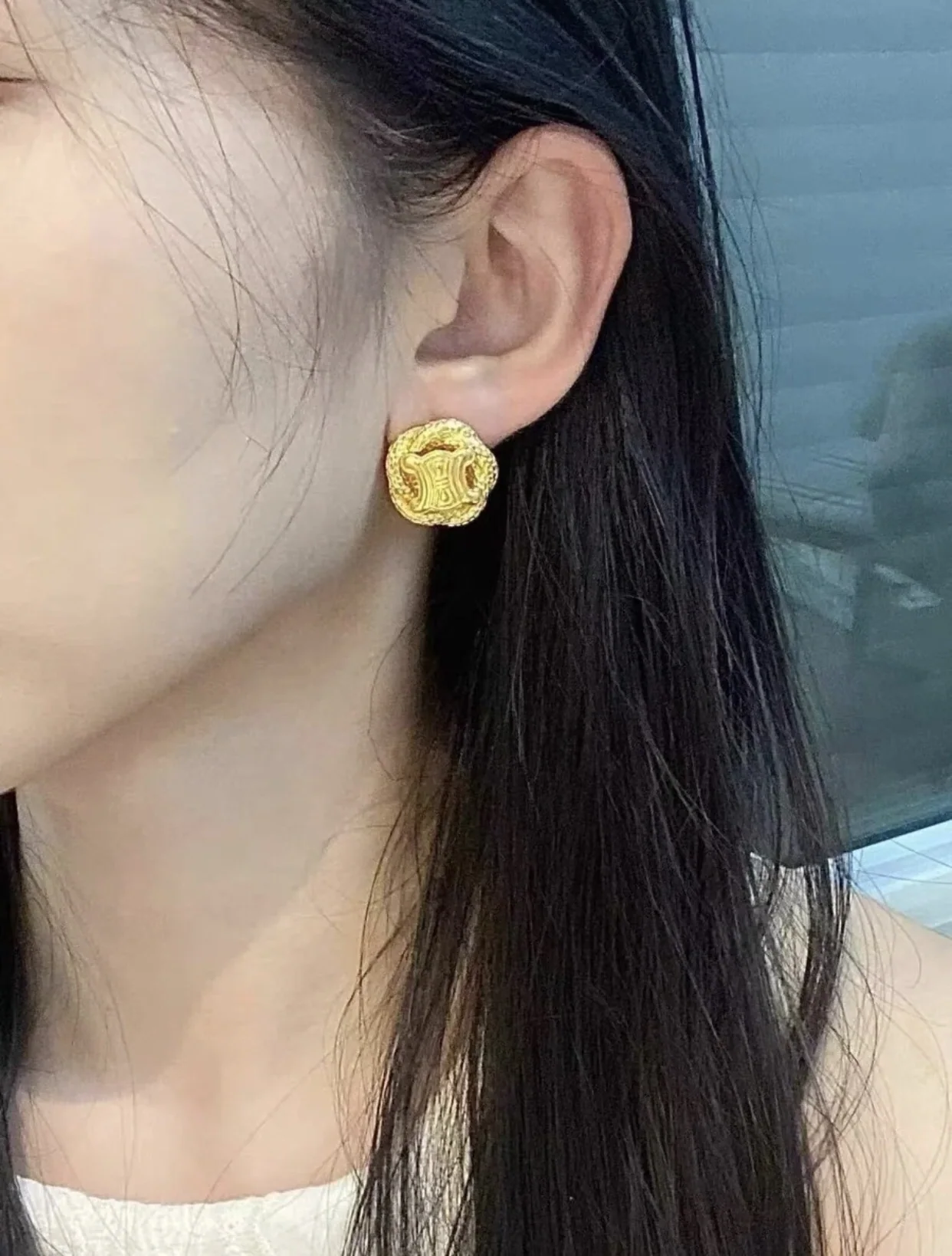 셀린느 골드 귀걸이 상세 이미지 2
