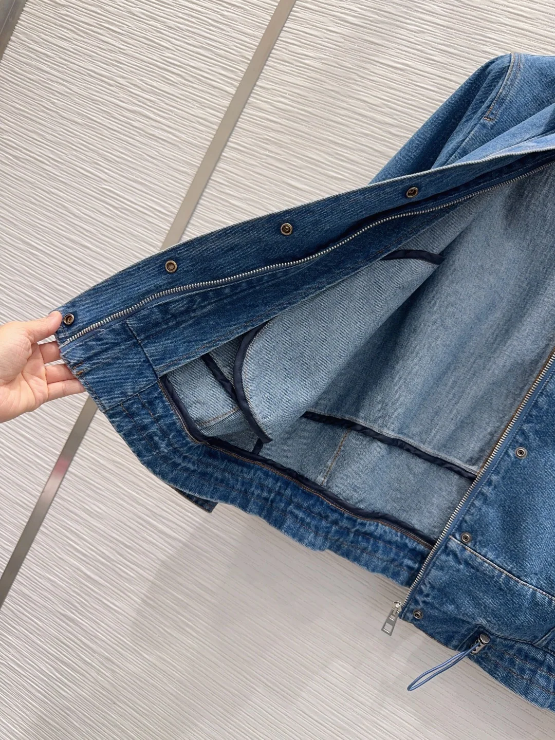 로에베 데님 구조적 여성 자켓 상세 이미지 6