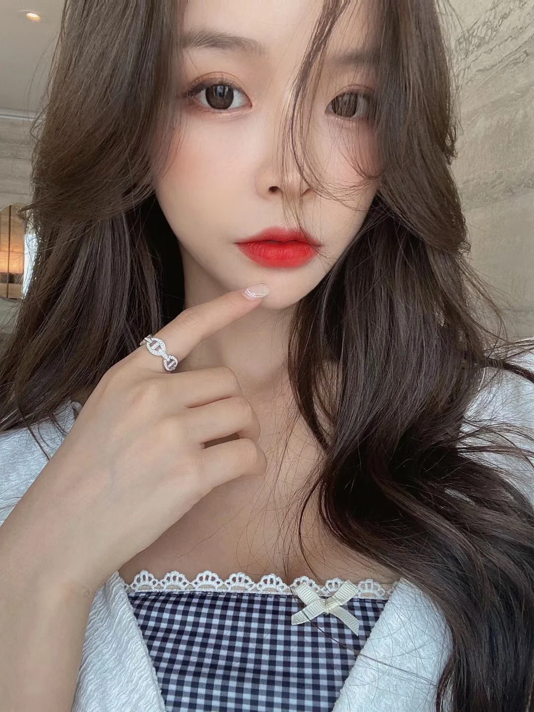 에르메스 돼지코 모티프 풀 다이아몬드 반지 상세 이미지 4