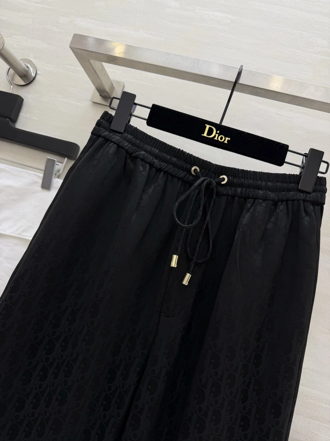 디올 아세테이트 모노크롬 와이드 레그 바지 상세 이미지 4