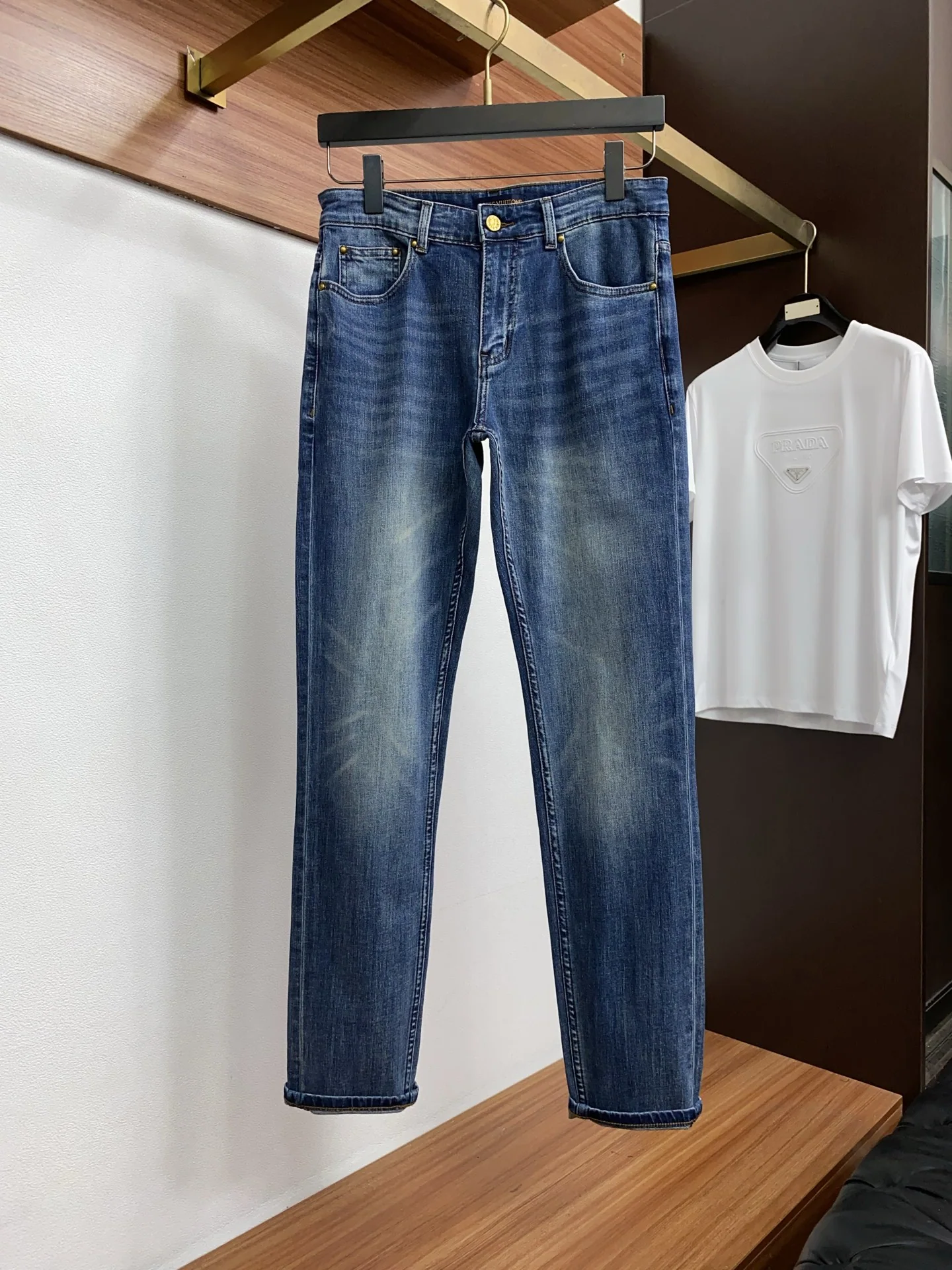 루이비통 데님 남성 바지 상세 이미지 2