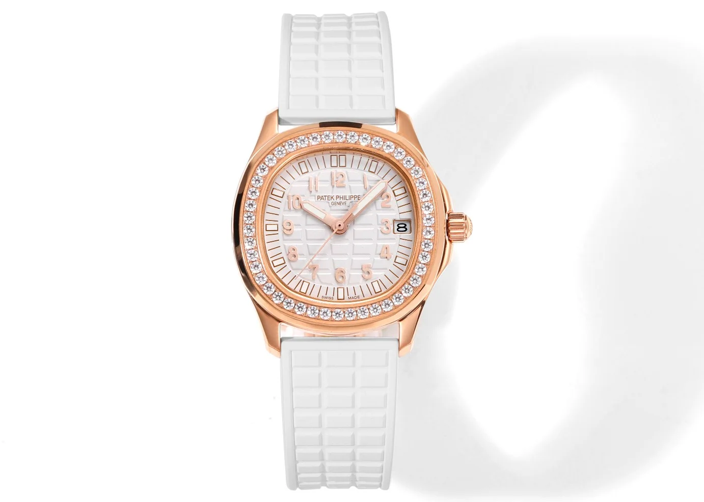 파텍필립 아쿠아넛 다이아 자동 스틸 여성용 JBL 공장 레플리카 44175 Patek Philippe